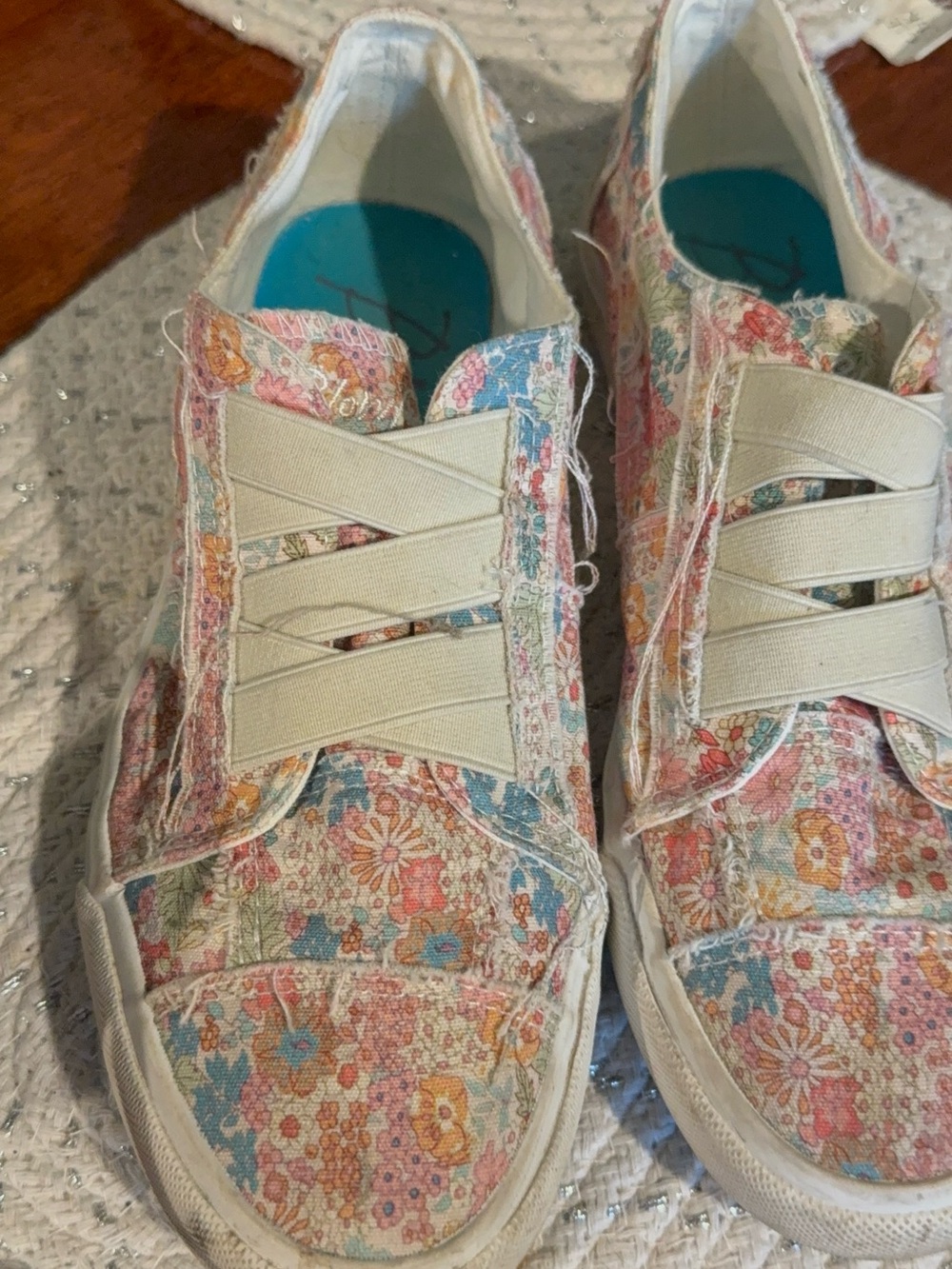 Women’s Bonefish Floral Slip-On Sneakers - Multi Pink/Blue